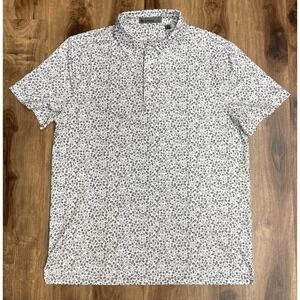 G/FORE Optic Floral Tech Stretch Polo Golf Performance Athletic Comfort Men's L